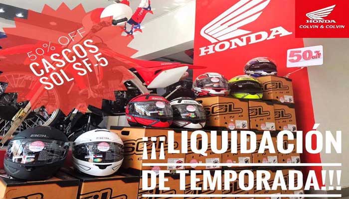 50% OFF EN CASCOS - Accesorios Moto - Colvin Colvin Honda Motorcycles